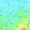 Zibo topographic map, elevation, relief