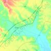 Wuchang topographic map, relief map, elevations map
