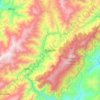 Boconó topographic map, relief map, elevations map