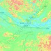 Hechi topographic map, relief map, elevations map