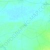 Fulani topographic map, elevation, relief