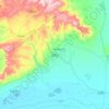 Lafia topographic map, elevation, relief