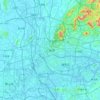 Guangzhou City topographic map, elevation, relief