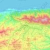 Caracas topographic map, relief map, elevations map