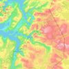 Nordland topographic map, relief map, elevations map