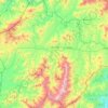 Yancey County topographic map, elevation, relief