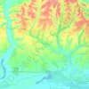 Ado Odo/Ota topographic map, elevation, relief