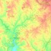 Odeda topographic map, elevation, relief