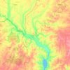 Kebbi topographic map, elevation, relief