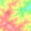 Batagarawa topographic map, elevation, relief