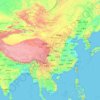 China topographic map, elevation, relief