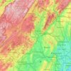 Passaic County topographic map, elevation, relief