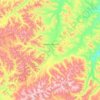 Chuluut topographic map, elevation, relief