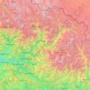 Chamoli topographic map, elevation, relief