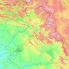 Iraqi Kurdistan topographic map, elevation, relief