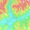 Ulan-Ude topographic map, elevation, relief