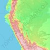 Peru topographic map, elevation, relief