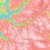 Sogn og Fjordane topographic map, elevation, relief