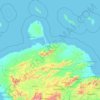 Falcón topographic map, relief map, elevations map