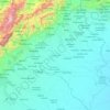Estado Portuguesa topographic map, relief map, elevations map