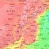 Shanxi topographic map, elevation, relief
