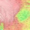 Sichuan topographic map, relief map, elevations map