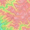 Sangla topographic map, elevation, relief