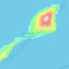 Jan Mayen topographic map, relief map, elevations map