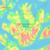 Ringvassøya topographic map, relief map, elevations map