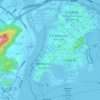 Macau topographic map, elevation, relief