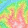 Nendaz topographic map, elevation, relief