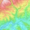 Waldshut-Tiengen topographic map, elevation, relief