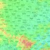 Huai River topographic map, relief map, elevations map
