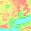 Kaura topographic map, elevation, relief