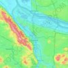 Portland topographic map, elevation, relief