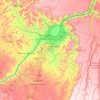 Kinshasa topographic map, elevation, relief