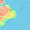 Finnmark topographic map, relief map, elevations map