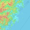 Taizhou topographic map, elevation, relief