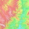 Ardèche topographic map, elevation, relief