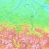 Ariège topographic map, elevation, relief