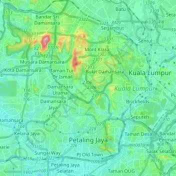 Pj Topographic Map Elevation Relief