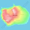 Bouvet Island topographic map, elevation, relief